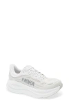 Hoka Bondi 9 Running Shoe In Stardust/silver