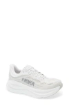Hoka Bondi 9 Running Shoe In Stardust/silver