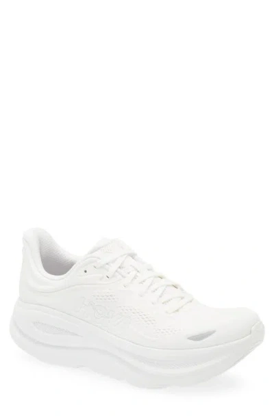 Hoka Bondi 9 Rubber-trimmed Mesh Running Sneakers In White