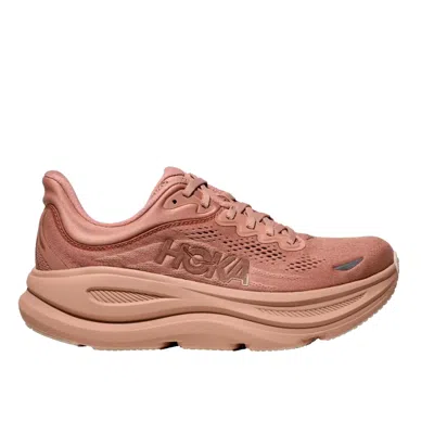 Hoka Womens  Bondi 9 In Sienna/rose Gold