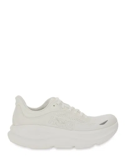 Hoka Mesh Upper Sneakers Bondi 9 In White