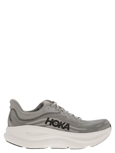 Hoka Outdoor Shoe Men Bondi 8 Sharkskin/harbor Mist In Gray