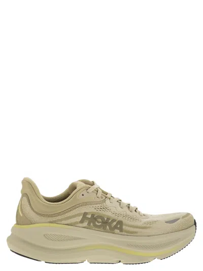 Hoka Mens  Bondi 9 In Grassland/oyster Mushroom
