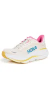 Hoka Bondi 9 Rubber-trimmed Mesh Sneakers In White