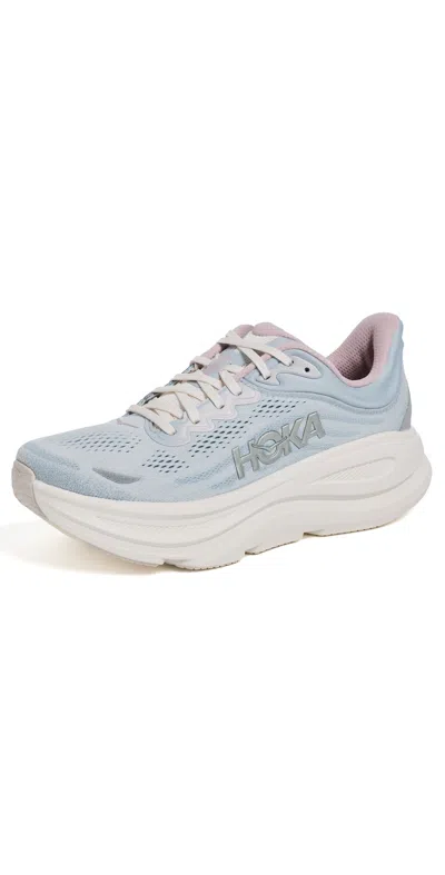 Hoka Bondi 9 Sneakers Alabaster/mineral Blue