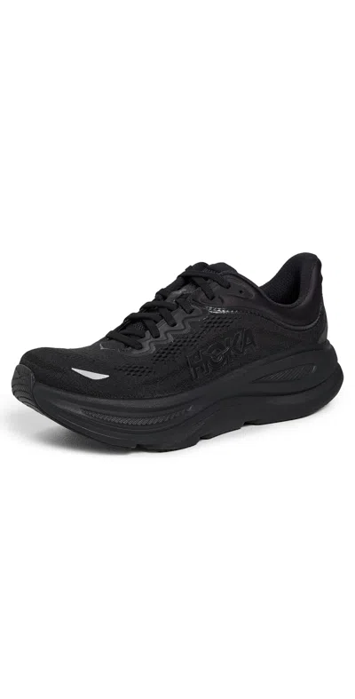 HOKA BONDI 9 SNEAKERS BLACK/BLACK