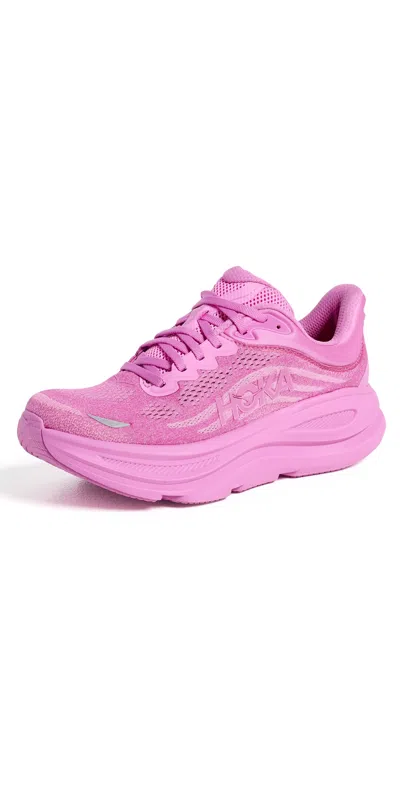 Hoka Bondi 9 Sneakers Crabapple In Pink