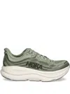 Hoka Bondi 9 Rubber-trimmed Mesh Running Sneakers In Green
