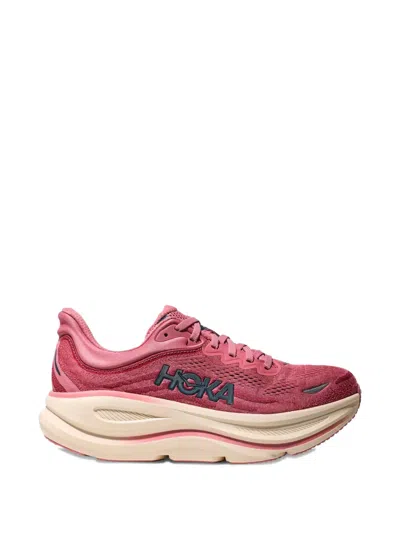 Hoka Bondi 9 Sneakers In Lingonberry Cranberry In Multi