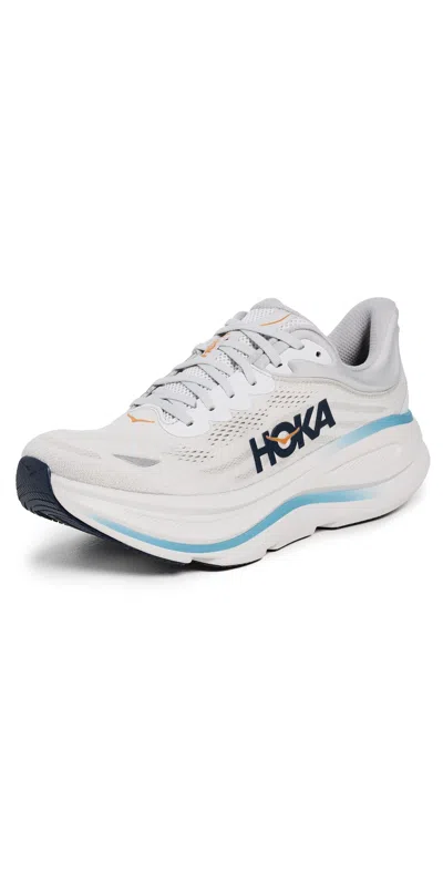 HOKA BONDI 9 SNEAKERS STARDUST/COSMIC GREY