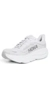 Hoka Bondi 9 Running Shoe In Silver