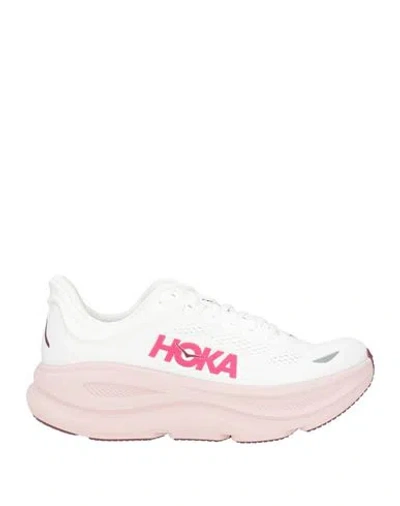 Hoka Bondi 9 Woman Sneakers White Size 8.5 Textile Fibers