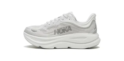HOKA BONDI 9 WOMENS RUNNING SHOE - STARDUST/SILVER