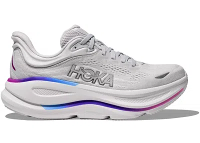 Pre-owned Hoka Bondi 9 (women's) Sneakers In Cosmic Grey/white Mesh