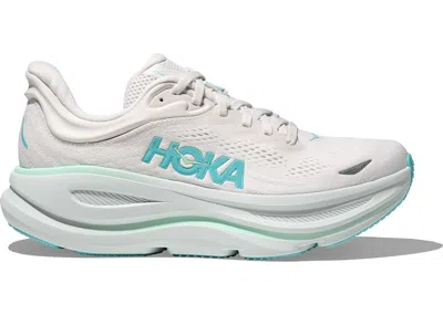 Pre-owned Hoka Bondi 9 (women's) Sneakers In Frost/cielo Blue