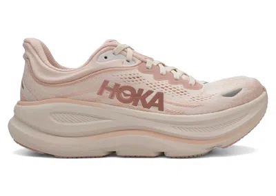 Pre-owned Hoka Bondi 9 (women's) Sneakers In Rose Latte/rose Cream
