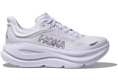 Pre-owned Hoka Bondi 9 (women's) Sneakers In Starlight Glow In Silver