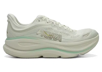 Pre-owned Hoka Bondi 9 (women's) Sneakers In Truffle Salt/sea Glass