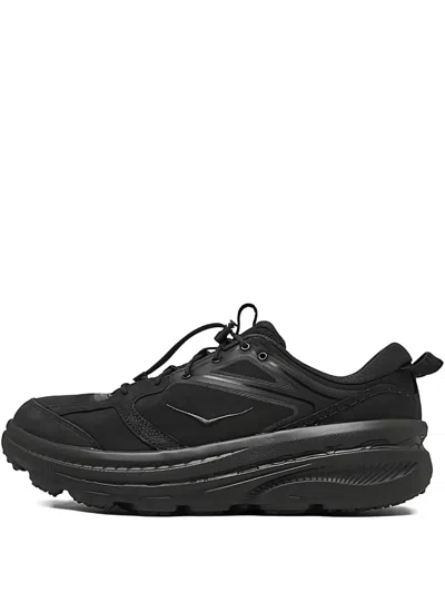 Hoka Black Anacapa Low Gtx Sneakers In Black/carbon Black