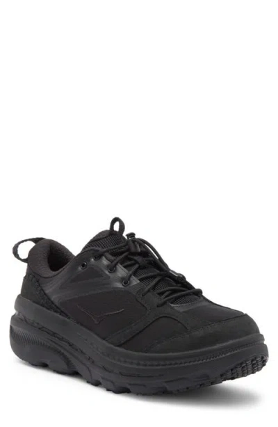 Hoka Bondi B3ls Sneaker In Black/carbon Black