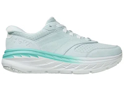 Pre-owned Hoka Bondi L Suede (all Gender) Sneakers In Blue Glass/atlantis