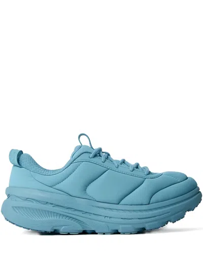 Hoka Bondi Padded Lace-up Sneakers In Blue