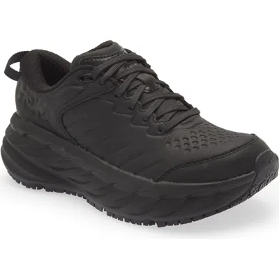Hoka Bondi Sr Water Resistant Running Shoe In Black