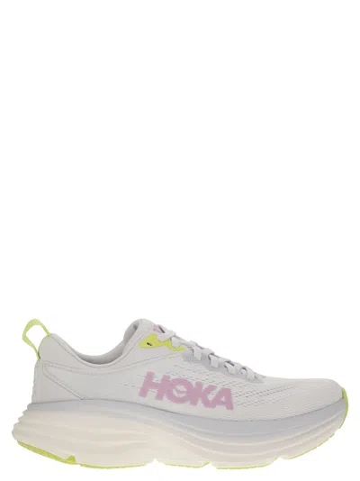 Hoka Womens  Bondi 8 Mixed-material Trainers In Sea Ice Pink