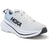 Hoka Bondi X Running Shoe In Blanc De Blanc/blue Fog