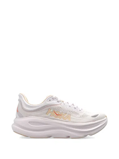 Hoka Bonfi 9 Lace-up Sneakers In White