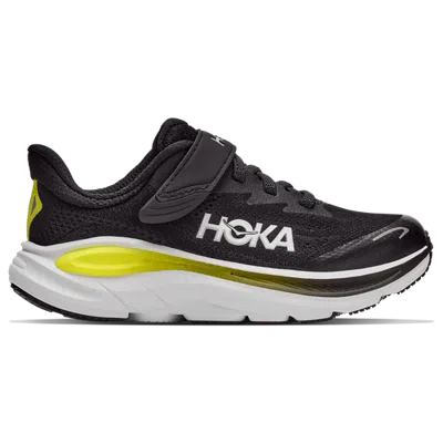 Hoka Kids' Boys Clifton 10 In Black/yellow