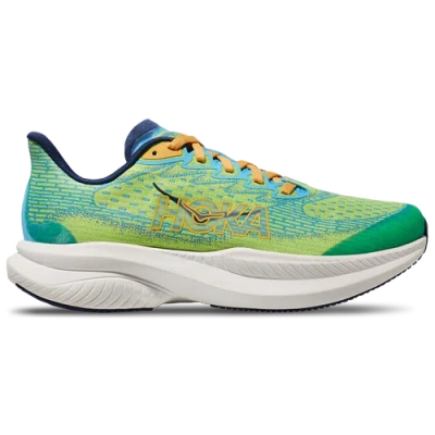 Hoka Kids' Boys  Mach 6 In Lettuce/blue