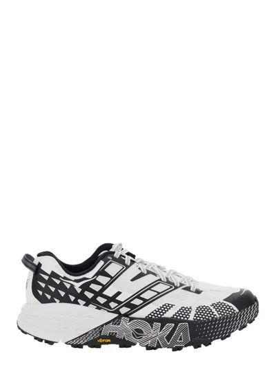 Hoka Breathable Mesh Sneakers With Cushioned Sole In Gray