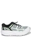 Hoka Breathable Mesh White Sneakers With Cushioned Sole In White