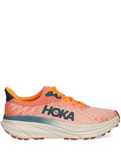 Hoka Challenger 7 Lace-up Running Sneakers In Orange