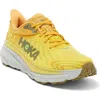 Hoka Challenger Atr 7 Running Shoe In Passion Fruit/golden Yellow