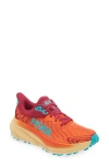 Hoka Challenger 7 Running Shoe In Vibrant Orange/pink Yarrow