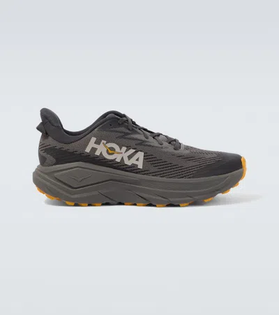 Hoka Challenger 8 Gore-tex Trail Running Shoes In Gray