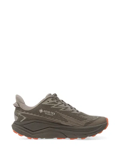 Hoka Challenger 8 Gtx Laced Logo Sneakers In Gray