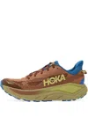 Hoka Challenger 8 Mesh-panelled Sneakers In Brown
