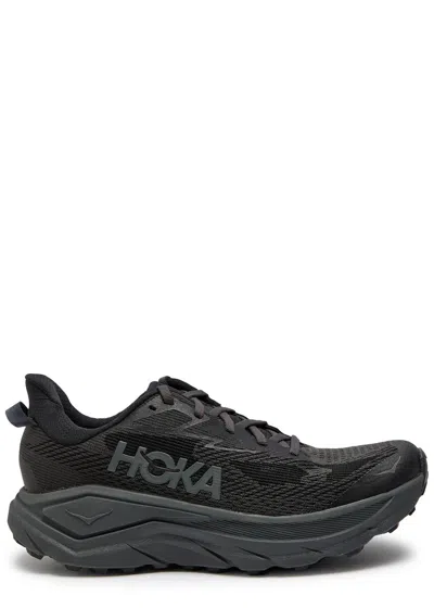 Hoka Challenger 8 Mesh Sneakers In Black