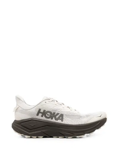Hoka Challenger 8 Mesh Sneakers In Animal Print