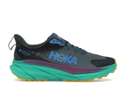 Pre-owned Hoka Challenger Atr 7 Goretex (women's) Sneakers In Real Teal/tech Green