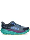 Hoka Womens  Challenger 7 Gore-tex Mesh Low-top Trainers In Blue