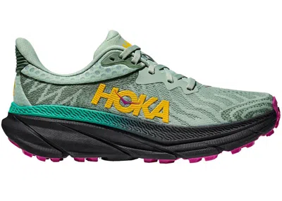 Pre-owned Hoka Challenger Atr 7 (women's) Sneakers In Aloe Vera/black In Multi