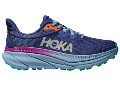 Pre-owned Hoka Challenger Atr 7 (women's) Sneakers In Evening Sky Blue/drizzle