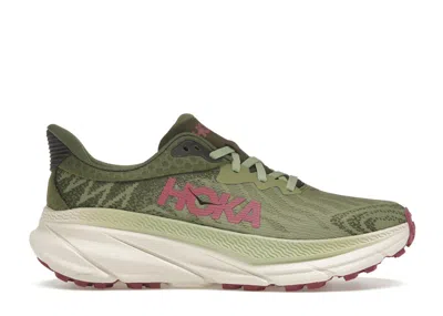 Pre-owned Hoka Challenger Atr 7 (women's) Sneakers In Forest Floor/beet Root