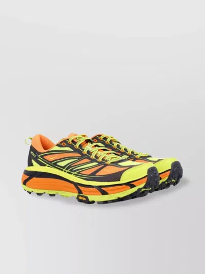 HOKA CHUNKY SOLE MESH PANELLED SNEAKERS