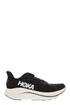 Hoka Clifton 10 Rubber-trimmed Jacquard Running Sneakers In Black