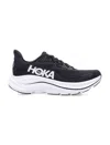 Hoka Clifton 10 Rubber-trimmed Jacquard-mesh Sneakers In Black